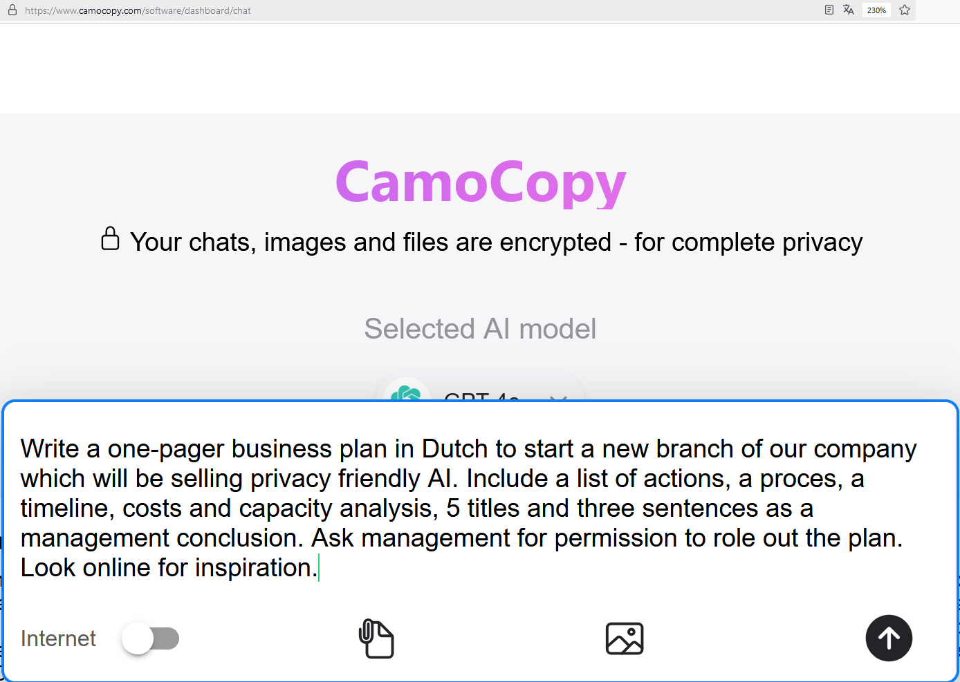 Shot CC bedrijfsplan